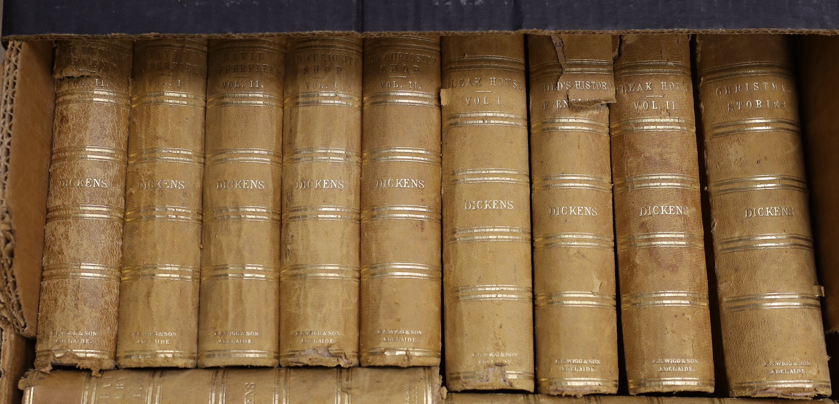 A complete set of Charles Dickens